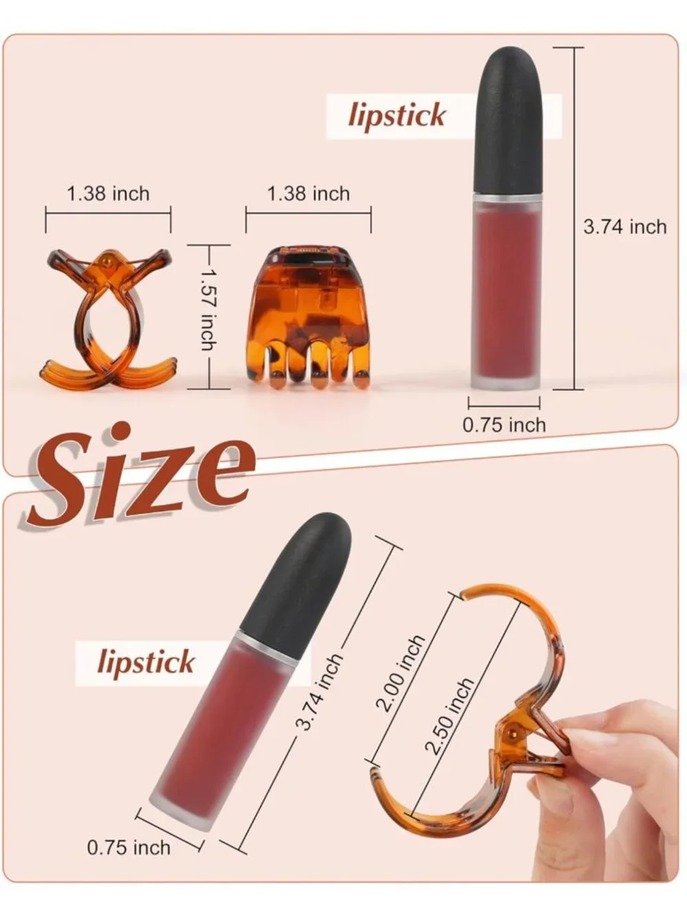 18 Pcs Medium Hair Claw Clips - No-Slip Jaw Clips for Effortless Styling